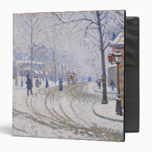 Snow, Boulevard de Clichy, Paris, 1886 Binder