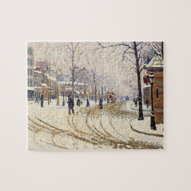 Snow, Boulevard de Clichy, Paris by Paul Signac Jigsaw Puzzle (Horizontal)