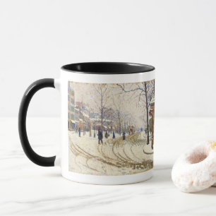 Snow, Boulevard de Clichy, Paris by Paul Signac Mug