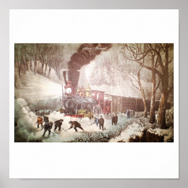 Snow Bound Train Poster (Front)