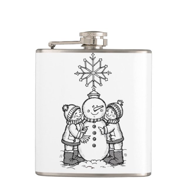 snow boys hip flask (Front)