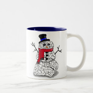 Snow Brain Two-Tone Coffee Mug