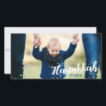 Snow Bubbles Happy Hanukkah Photo Card<br><div class="desc">Cute and stylish Snow Bubbles Happy Hanukkah Photo Card is perfect for your card sending this holiday season.  Has matching accessories.</div>