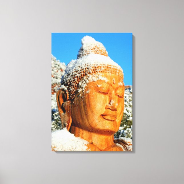 Snow Buddha wrapped canvas (Front)