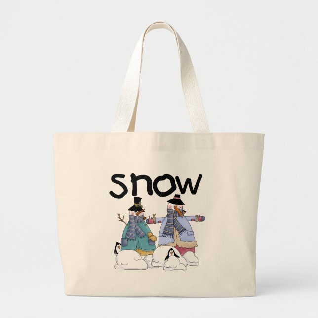 Snow Buddies Tshirts and Gifts Large Tote Bag (Front)