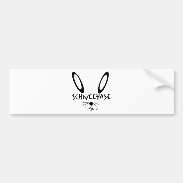 snow bumper sticker (Front)