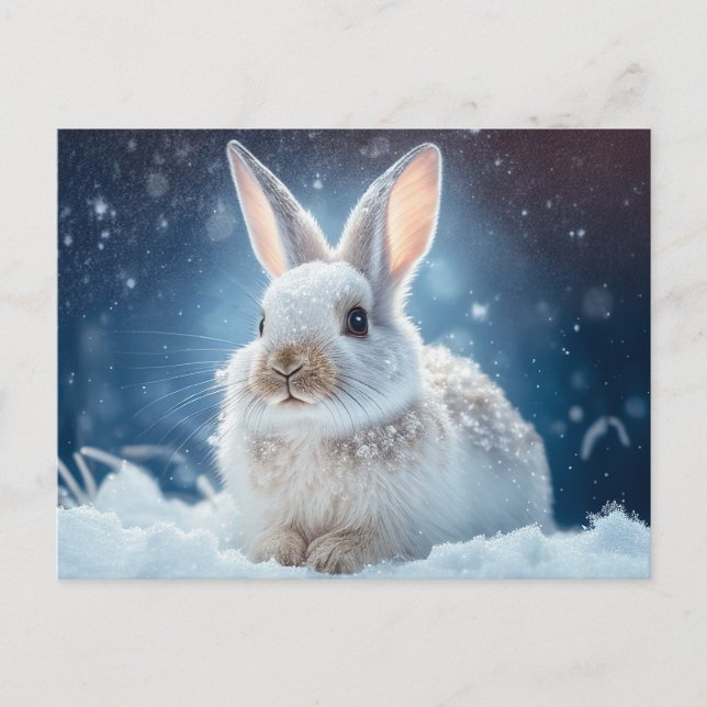 Snow Bunny Postcard (Front)