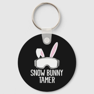 Snow Bunny Tamer Ski Funny Apres Party Skiing Skie Keychain