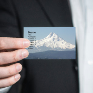 Snow Capped Mount Hood Landscape Business Card