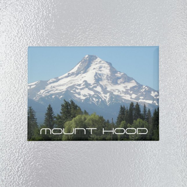 Snow Capped Mount Hood Landscape Magnet (In Situ Fridge)