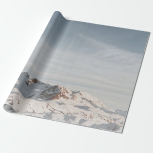 SNOW CAPPED MOUNTAIN AT DAYTIME WRAPPING PAPER