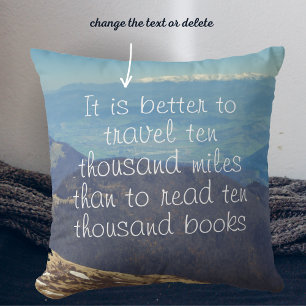 Snow-capped mountain peaks throw pillow