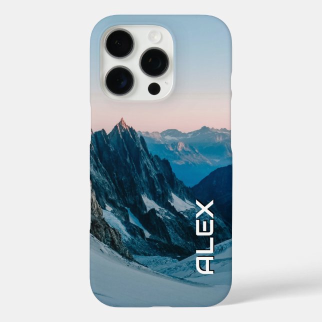 Snow-Capped Mountain Under Crisp Sky Case-Mate iPhone Case (Back)