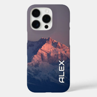 Snow-Capped Mountain Under Dark Sky iPhone 16 Pro Case