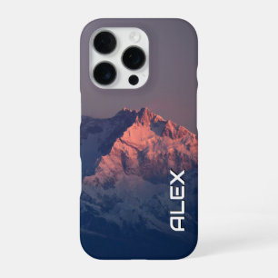 Snow-Capped Mountain Under Dark Sky iPhone 16 Pro Case