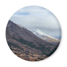 Snow Capped Mountain Valley Nature Scene