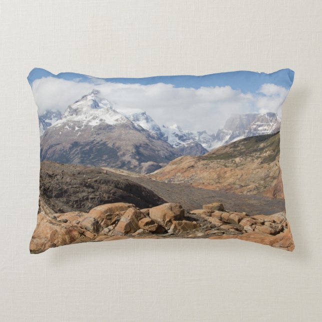 Snow-Capped Mountains Accent Pillow (Front)