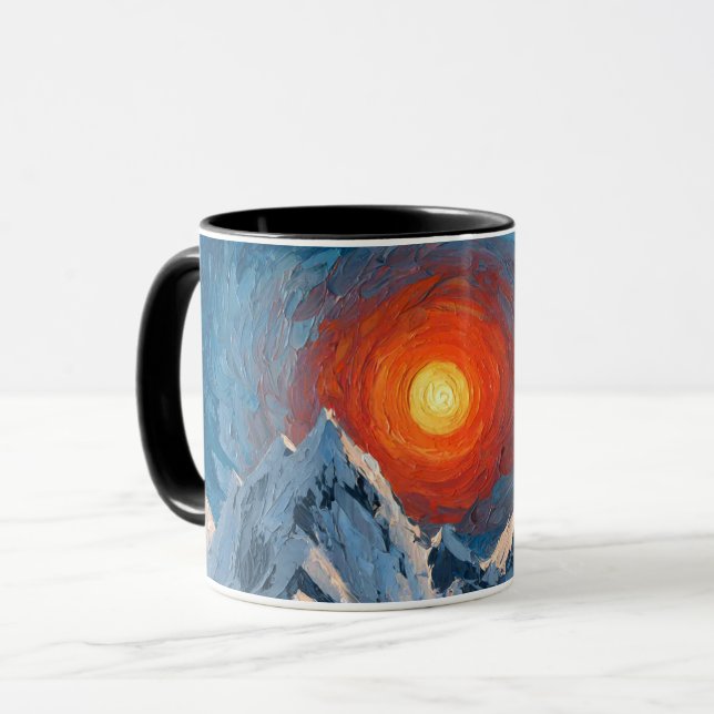 Snow Capped Mountains Mug (Front Left)