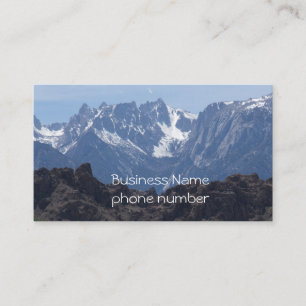 Snow capped mountains of Lone Pine      Business Card