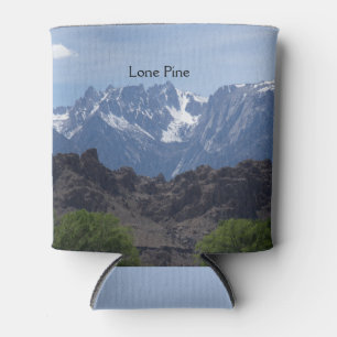 Snow capped mountains of Lone Pine     Can Cooler
