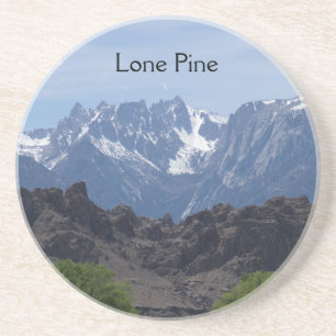 Snow capped mountains of Lone Pine Coaster