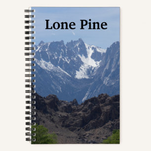 Snow capped mountains of Lone Pine    Notebook