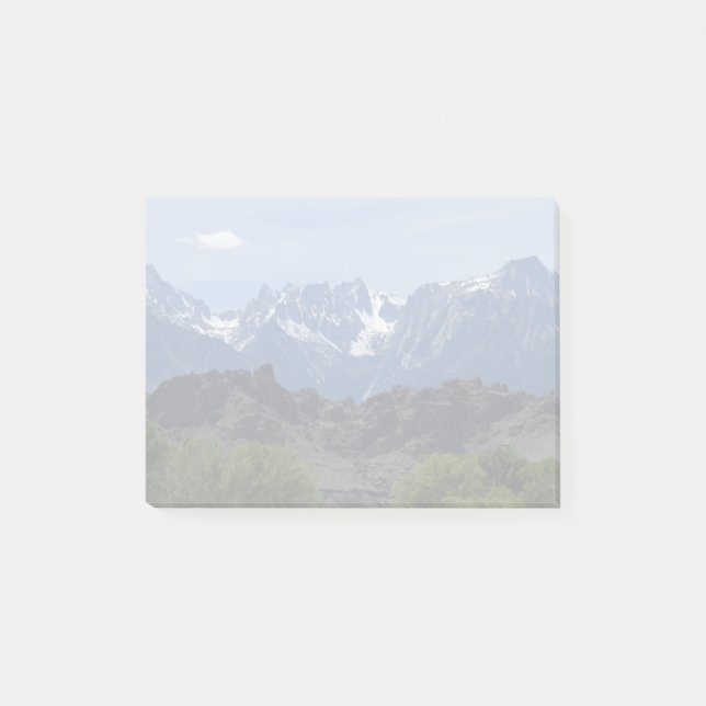 Snow capped mountains of Lone Pine  Post-it Notes (Front)