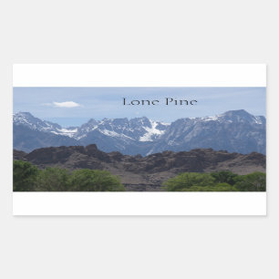 Snow capped mountains of Lone Pine Sticker