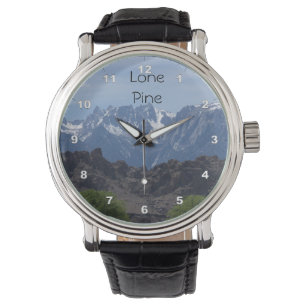 Snow capped mountains of Lone Pine Watch