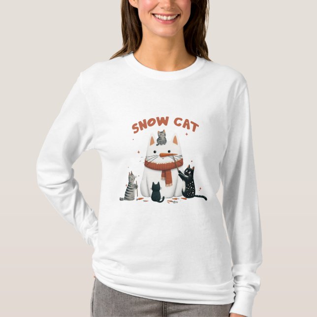 Snow Cat T-Shirt (Front)