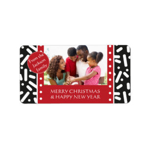 Snow Christmas Stationary and Gifts Label