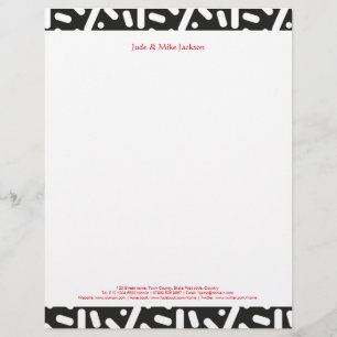Snow Christmas Stationary and Gifts Letterhead