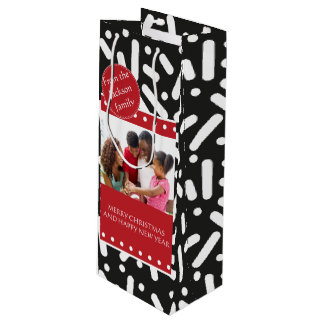 Snow Christmas Stationary and Gifts Wine Gift Bag