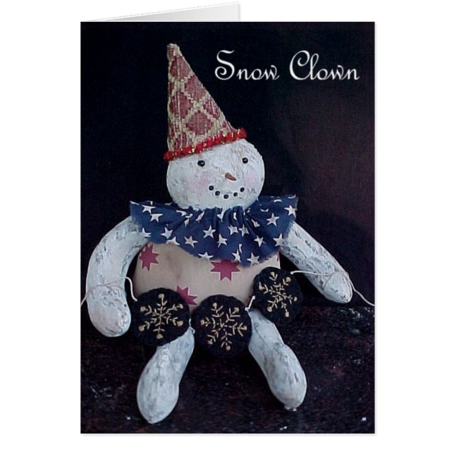 Snow Clown Card (Front)