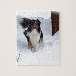 Snow Collie Jigsaw Puzzle