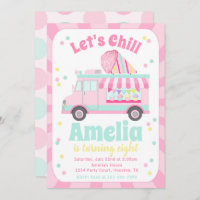 Snow Cone Birthday Invitation | Shave Ice Truck