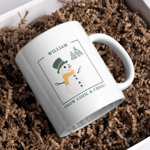 Snow Cool & Chill Custom Snowman Mug – Gift