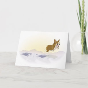 Snow Corgi Card
