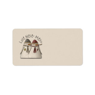 Snow Couple Label