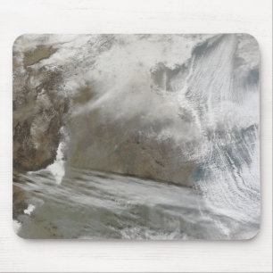 Snow cover encircles Bo Hai Mouse Pad