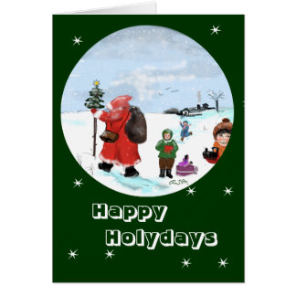 snow cover...greeting card