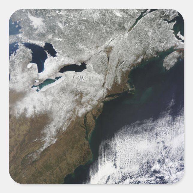 Snow cover stretching from Canada Square Sticker (Front)