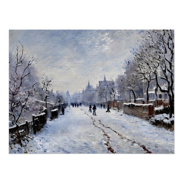 Snow-Covered Argenteuil Poster (Front)