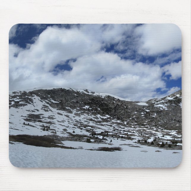 Snow Covered Donahue Pass - John Muir TraIl Mouse Pad (Front)
