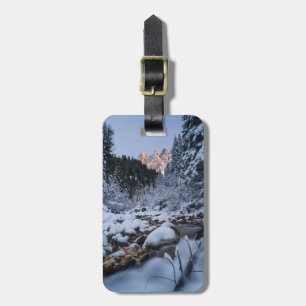 Snow-covered Geisler Mountain Range Luggage Tag