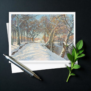 Snow Covered Landscape, Viggo Langer Postcard
