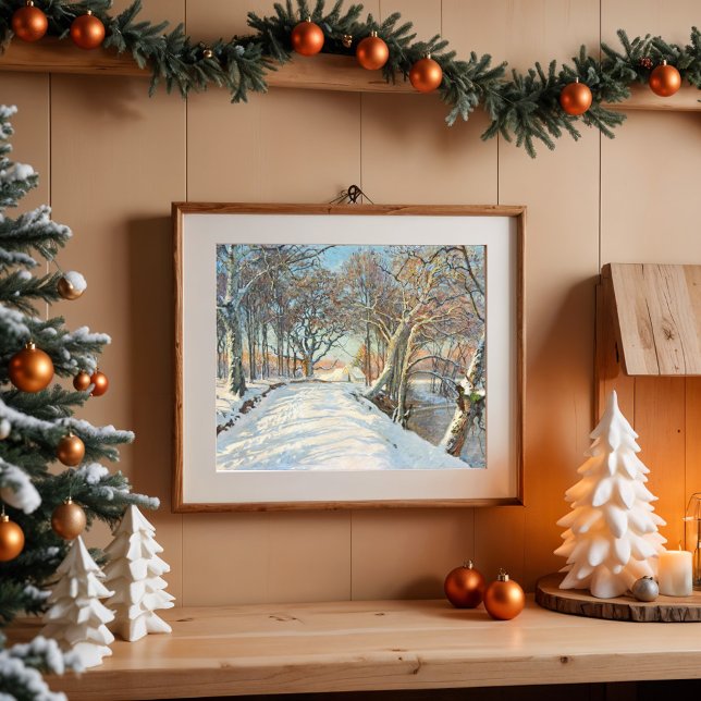 Snow Covered Landscape, Viggo Langer Poster (Creator Uploaded)