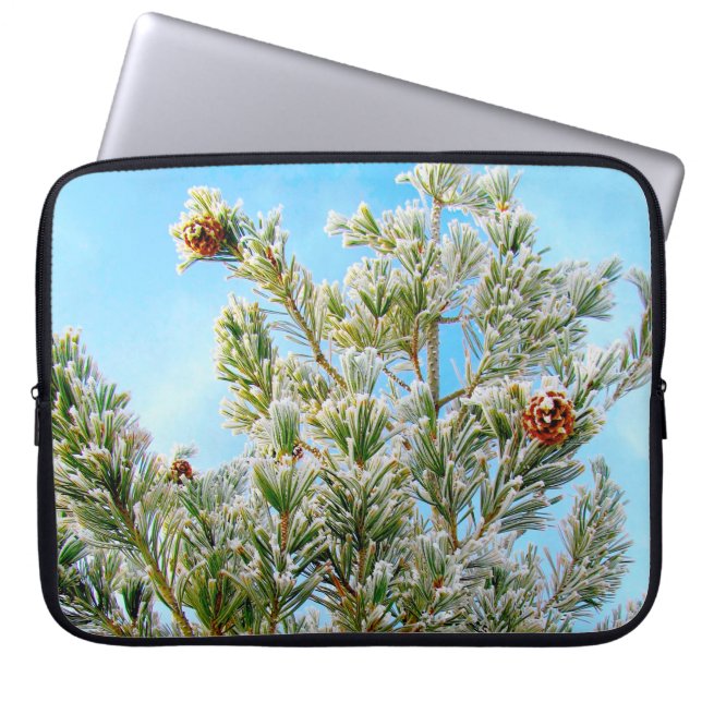 Snow-Covered Laptop Sleeve (Front)