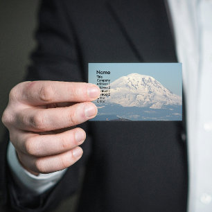 Snow Covered Mount Adams Landscape Business Card