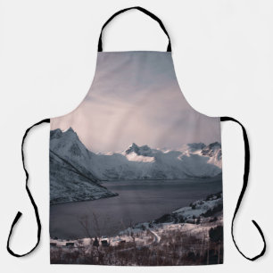 SNOW COVERED MOUNTAIN DURING DAYTIME APRON